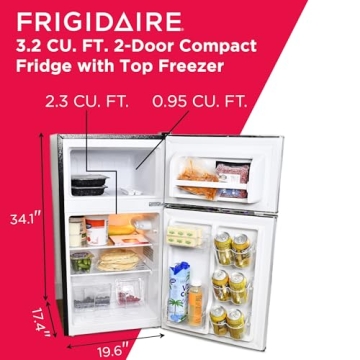 Frigidaire Compact Mini Bar Refrigerator - Stainless Steel
