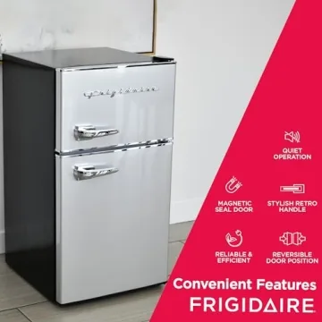 Frigidaire Compact Mini Bar Refrigerator - Stainless Steel