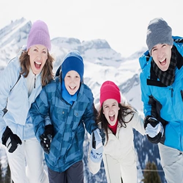 NPQQUAN 3 Packs Unisex Beanie Hats for Winter Warmth