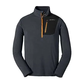 Eddie Bauer Men's Cloud Layer Pro 1/4-Zip Pullover, Storm, Large