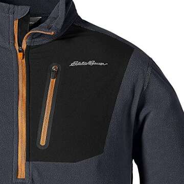 Eddie Bauer Men's Cloud Layer Pro 1/4-Zip Pullover, Storm, Large