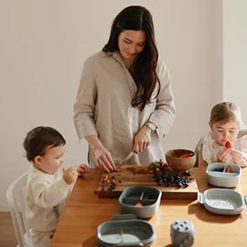 mushie Kids Bento Lunch Box - 3 Compartment Design