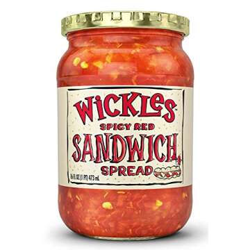 Wickles Spicy Red Sandwich Spread, 16 OZ (Pack of 2)