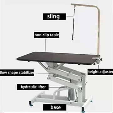Saditesdk Adjustable Hydraulic Grooming Table for Dogs