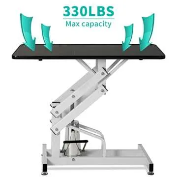 Saditesdk Adjustable Hydraulic Grooming Table for Dogs