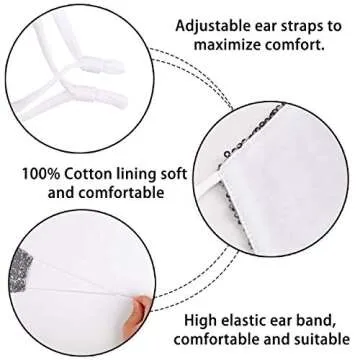 YUESUO Satin Silk Face Mask Black Athletic Reusable for Adult, Washable Breathable Designer Cloth Fabric Madks,Women Men Earloop Mouth Nose Cover Gifts Pretty 3 D