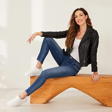 JABASIC Women Lace Up Platform Sneakers Comfortable Casual Fashion Sneaker Walking Shoes (8,White)