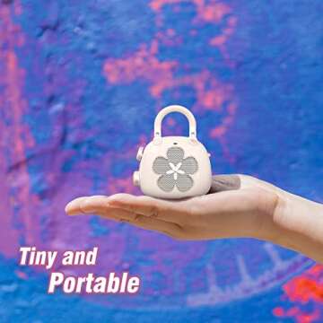 DOSS Candy Cute Bluetooth Speaker, Mini Portable with Mighty Sound, Retro Stylish Design, Adorable f...