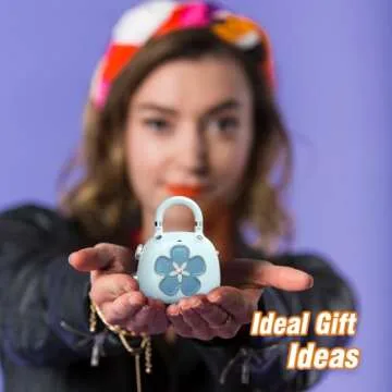 DOSS Candy Cute Bluetooth Speaker, Mini Portable with Mighty Sound, Retro Stylish Design, Adorable for Room, Desk Decoration, Present for Minors, Women-Purple