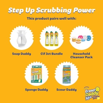 Scrub Daddy Eraser Sponge - Dual-Sided Cleaning Power