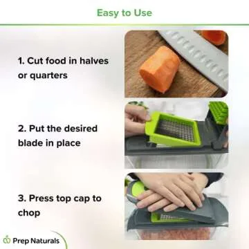PrepNaturals 4 in 1 Vegetable Chopper with Container