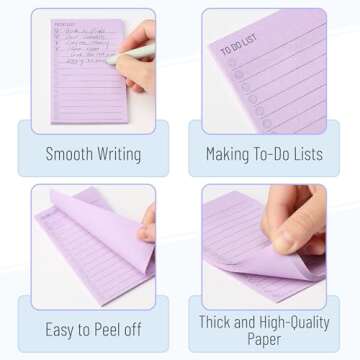 Mr. Pen- to Do List Sticky Notes, 3"x5", 360 Sheets, Assorted Colors, to Do List Notepad, Lined Sticky Notes, to Do List Planner, Daily to Do List Notepad, to Do Notepad, Todo List Notepad