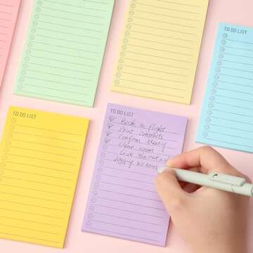 Mr. Pen- to Do List Sticky Notes, 3"x5", 360 Sheets, Assorted Colors, to Do List Notepad, Lined Sticky Notes, to Do List Planner, Daily to Do List Notepad, to Do Notepad, Todo List Notepad