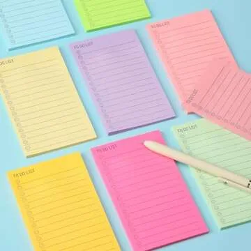 Mr. Pen- to Do List Sticky Notes, 3"x5", 360 Sheets, Assorted Colors, to Do List Notepad, Lined Sticky Notes, to Do List Planner, Daily to Do List Notepad, to Do Notepad, Todo List Notepad