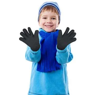 Warm Kids Fleece Winter Gloves for Boys and Girls