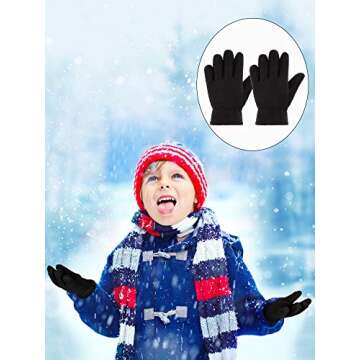 Warm Kids Fleece Winter Gloves for Boys and Girls
