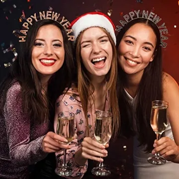 Festive PHALIN Happy New Year Headband for Women