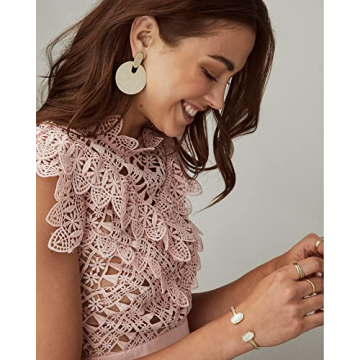 Kendra Scott Elton Cuff Bracelet for Women - Gold-Plated Elegance