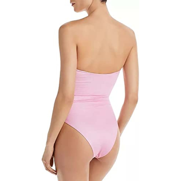 Chic Strapless Twisted Bandeau Bikini for Women