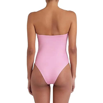 Chic Strapless Twisted Bandeau Bikini for Women