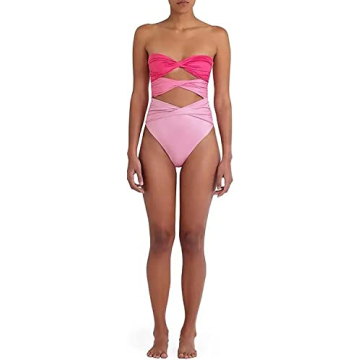 Chic Strapless Twisted Bandeau Bikini for Women