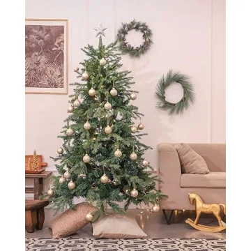 WDS WONDROUS Glass Christmas Tree Ornaments Set of 12