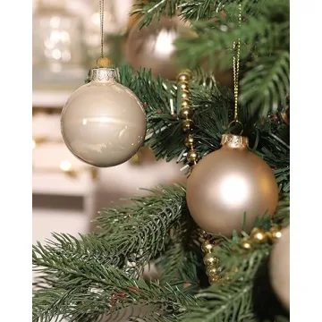 WDS WONDROUS Glass Christmas Tree Ornaments Set of 12