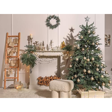 WDS WONDROUS Glass Christmas Tree Ornaments Set of 12