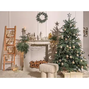 WDS WONDROUS Glass Christmas Tree Ornaments Set of 12