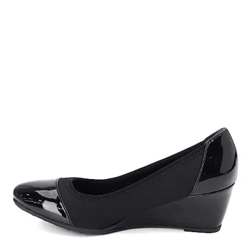 LifeStride Women's Juliana Wedge Pump - Black 8.5 US