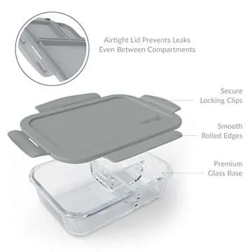 Bentgo Glass Lunch Box - Leak-Proof & Eco-Friendly Container