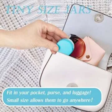 ZEJIA 5g Mini Makeup Sample Containers with Lids