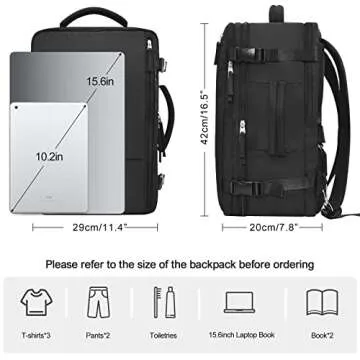 Rinlist Travel Backpack - Flight Approved & Stylish Carry-on