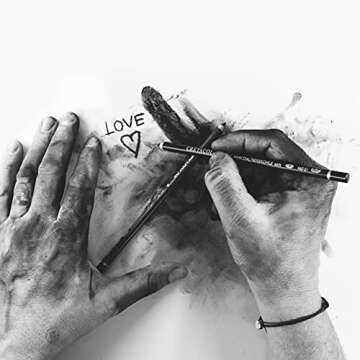 CRETACOLOR 400 30-Black Box 20-Piece Charcoal Set