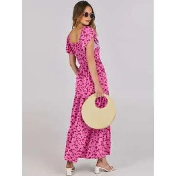 Summer Casual Floral Maxi Dress for Women | ANRABESS