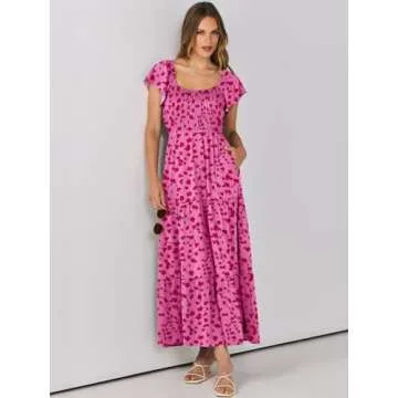 Summer Casual Floral Maxi Dress for Women | ANRABESS