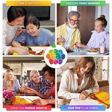 Opalberry Adult Paint by Numbers Kits - DIY Eiffel Tower Art