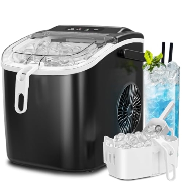 WAA Portable Ice Maker - Self-Cleaning, 26Lbs/Day, Quick Ice, Compact Design