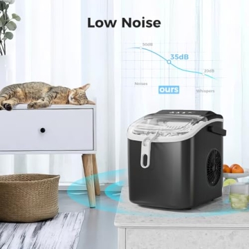 WAA Mini Ice Maker - 26Lbs/Day, Self-Cleaning