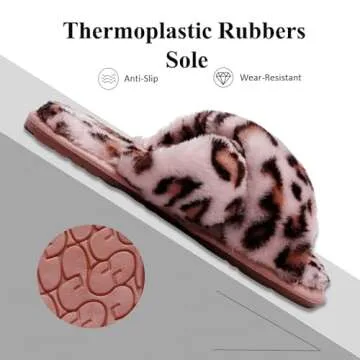 Crazy Lady Fuzzy Fluffy House Slippers for Women