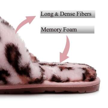 Crazy Lady Fuzzy Fluffy House Slippers for Women