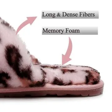 Crazy Lady Fuzzy Fluffy House Slippers for Women