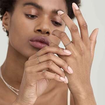 LOYALLOOK 3pcs Stainless Steel Women's Midi Rings