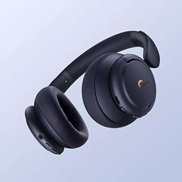 soundcore Life Q30 by Anker, Hybrid Active Noise Cancelling Headphones with Multiple Modes, Hi-Res Sound, Custom EQ via App, 50H Playtime, Comfortable Fit, Bluetooth, Multipoint Connection