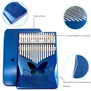 Kalimba 17 Keys Portable Finger Piano for All Ages