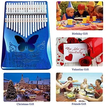 Kalimba 17 Keys Portable Finger Piano for All Ages