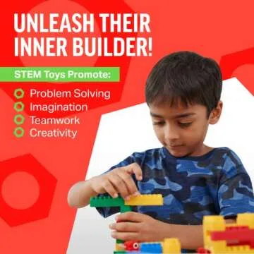Brickyard Building Blocks - 1,100 Piece Set for Kids