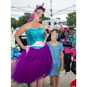 Purple Tutu Skirt for Women Soft Tulle Dress Tutu for Women Adults Princess Dress Purple