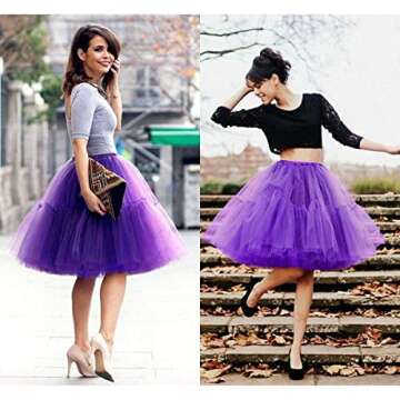 Purple Tutu Skirt for Women Soft Tulle Dress Tutu for Women Adults Princess Dress Purple
