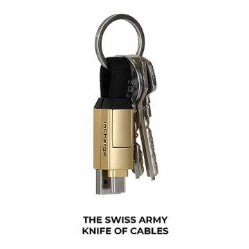 Rolling Square inCharge 6 Universal Keychain Charger Cable